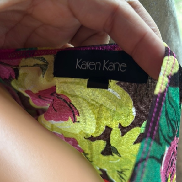 Karen Kane Floral Wrap Blouse - Multicolor - Picture 7 of 8